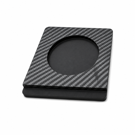 SQUARE SOAP HOLDER WITH GROOVED DESIGN