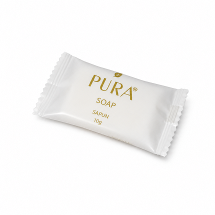 PURA WHITE RECTANGULAR SOAP 10 G (1000 PCS/CARTON)