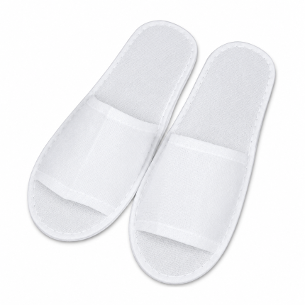 WHITE HOTEL SLIPPERS 28×11 CM / 4 MM (700 PCS/CARTON)