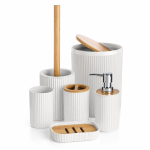 6-PIECE BATHROOM ACCESSORY SET (12 PCS/CARTON) B35-1