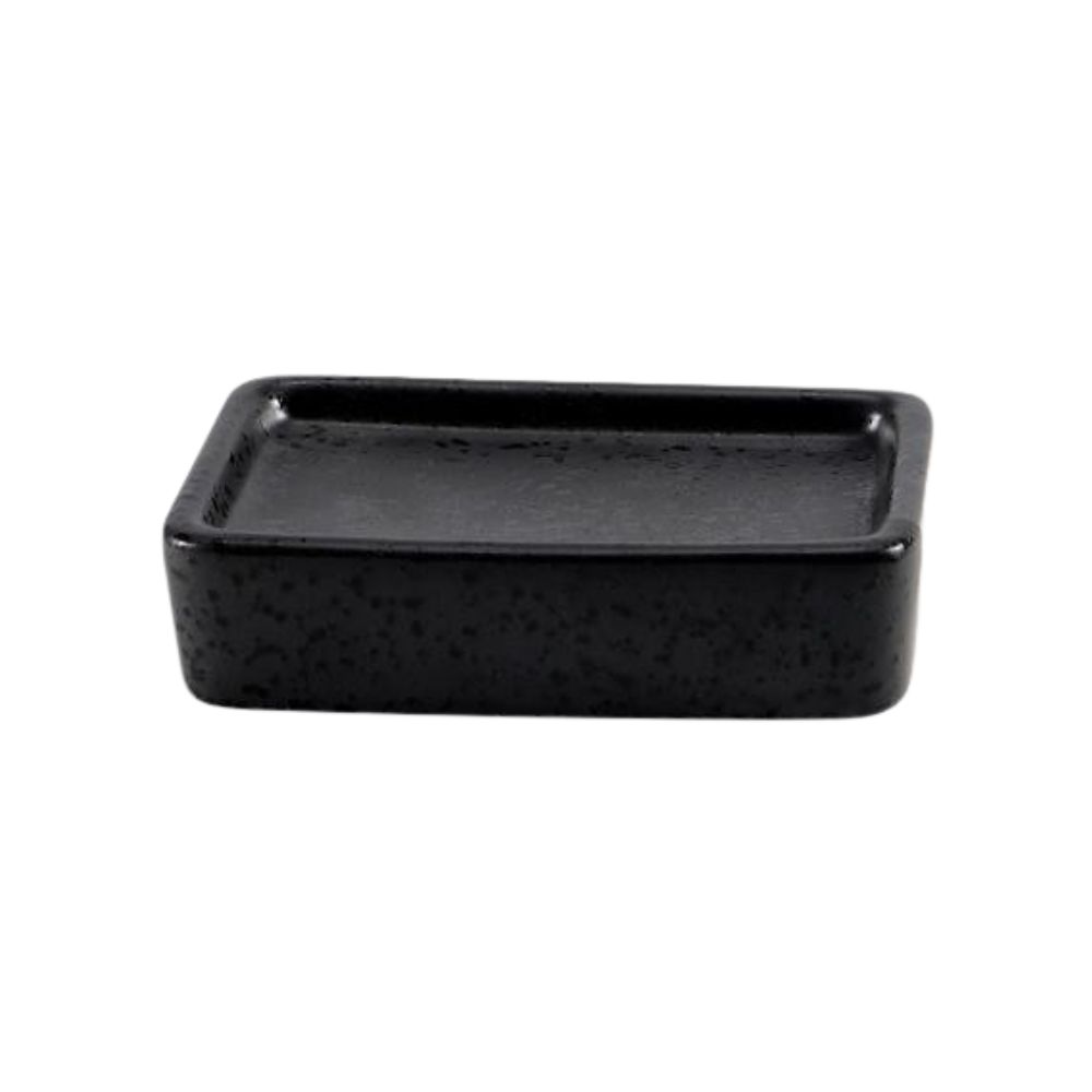 A0065 (MBAJTES SAPUNI SHESHTE BLACK (36COPK) B35-7) (1) BLACK SOAP DISH (36 PCS/CARTON) B35-7 - Image 1