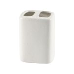 WHITE DOUBLE TOOTHBRUSH HOLDER (36 PCS/CARTON) B35-9