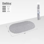 GREY OVAL BATH MAT 69×35 CM (24 PCS/CARTON) B35-27 - Image 2
