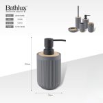 GREY PLASTIC LIQUID SOAP DISPENSER (48 PCS/CARTON) B35-43 - Image 2