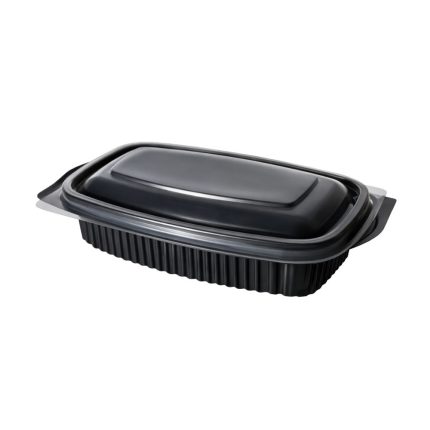 BLACK 750CC OVAL MICROW 50*10+LID